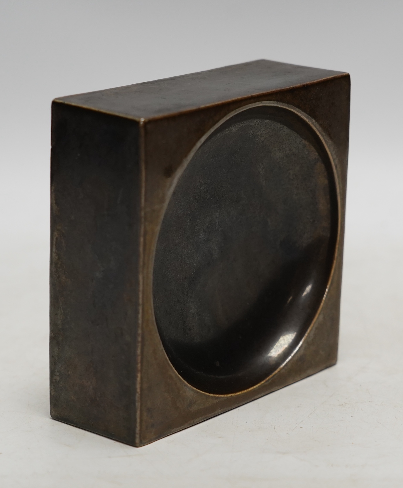 A Troika square dish, initialled RSB?, 12.5cm sq. (a.f.)